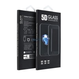 5D Full Glue edzett üveg - a Motorola G06 / G06 Power készülékhez fekete