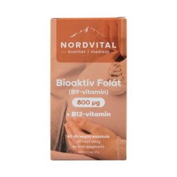 Nordvital Bioaktív Folát 800 μg + B12-vitamin kapszula 60x