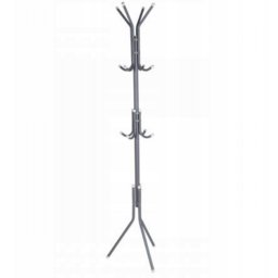 Stabil erős Fém Praktikus mobil ruhafogas, 175 cm magas, 32 mm, csővastagság, szürke