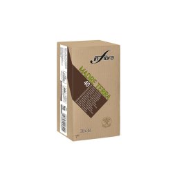 Infibra Szalvéta Madre Terra 2 rétegű 38x38cm 1/8-os barna 100% eco 40 lap/csomag