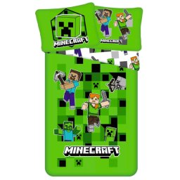 Minecraft ágyneműhuzat 140×200 cm, 70×90 cm microfibre /microfiber Nr 01
