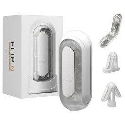 TENGA Flip Zero - vibrációs maszturbátor (fehér)