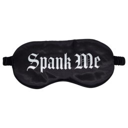 Ouch! - "Spank Me" feliratos szatén szemmaszk (fekete)
