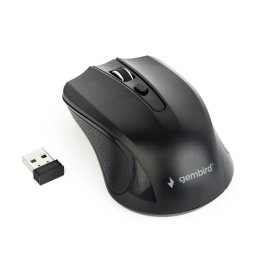 GEMBIRD egér MUSW-4B-04, fekete, vezeték nélküli, USB nano vevő