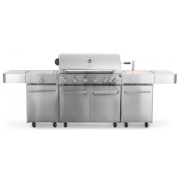G21 Nevada BBQ konyha Premium Line gázgrill, 8 égőfej + ajándék nyomáscsökkentő