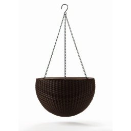 Keter Hanging Sphere függesztett virágtartó, whiskey barna