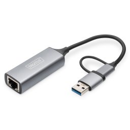 Digitus DN-3028 USB-C USB 3.1 RJ-45 hálózati adapter szürke