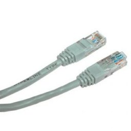 LAN kábel UTP patchkábel, Cat.6, RJ45 csatlakozó - RJ45 csatlakozó, 0,5 m, árnyékolatlan, szürke, economy