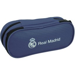 Real Madrid Blue 2 rekeszes tolltartó 23 cm