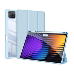 DUX DUCIS TOBY tok álló, bőr hatású (aktív FLIP, oldalra nyíló, TRIFOLD, asztali tartó, ceruza tartó) VILÁGOSKÉK Xiaomi Pad 7 Pro, Pad 7