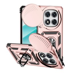 Defender szilikon telefonvédő (ütésállóság, tartógyűrű, kameravédő) ROZÉARANY Xiaomi Redmi Note 14 Pro 4G