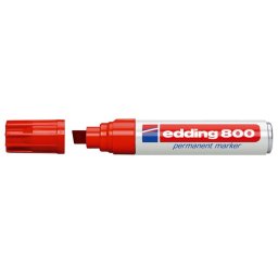 EDDING Alkoholos marker, 4-12 mm, vágott, EDDING "800", piros