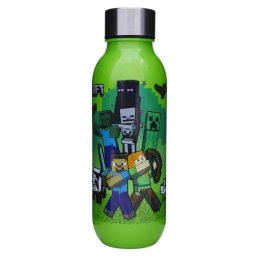 Minecraft műanyag kulacs csavaros kupakkal 640 ml