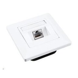 Solarix aljzat CAT6 STP 1 x RJ45 süllyesztett fehér SX9-1-6-STP-WH