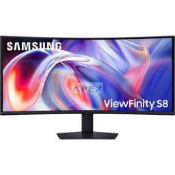 SAMSUNG ViewFinity S8 Ívelt VA monitor 40", 5120x2160, 21:9, 350cd/m2, 4ms, 1xDisplayPort/1xHDMI/1xUSB-C/5xUSB-A
