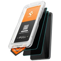 Spigen Glas.tR EZ Fit Pro AC Privacy Samsung Galaxy S26 tempered kijelzővédő fólia felhelyező kerettel (2db)