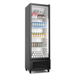 Klarstein GrandCooler italhűtő, 306 l, LED világítás, kerekekkel, 4 polc (HEA-GCoolerBK-306L)