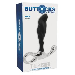 Buttocks - The Pusher fém prosztatadildó szilikonbevonatttal (M méret)