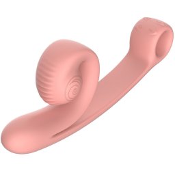SNAIL VIBE – ívelt prémium vibrátor barack színben