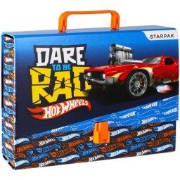 Hot Wheels kartonbőrönd irattartó - 32x6x25 cm
