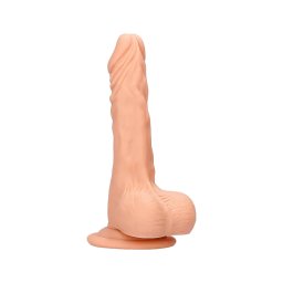 RealRock Dong 7 - élethű, herés dildó (17 cm, testszínű)