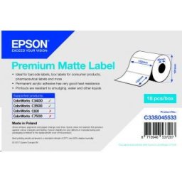 Epson címketekercs, normál papír, 102x152mm