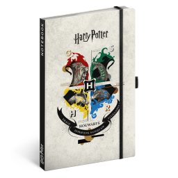 Harry Potter, keménytáblás vonalas notesz, 13x21 cm