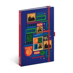 Harry Potter - Hogwarts, keménytáblás vonalas notesz, 13x21 cm