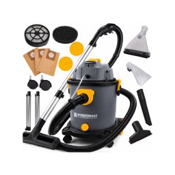 Powermat Professzionális Száraz-nedves takarítógép 2000W, 20 l tartály, HEPA szűrővel, PM-ODP-2000M