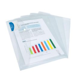 RAPESCO Irattartó tasak, A4+, patentos, RAPESCO "Eco", áttetsző