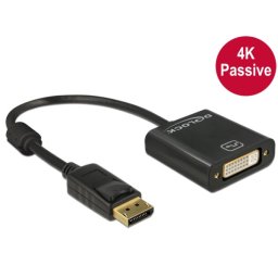 Delock Displayport 1.2 hím > DVI női 4K passzív fekete
