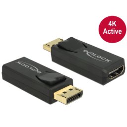 Delock Displayport 1.2 hím > HDMI csatlakozó 4K aktív fekete