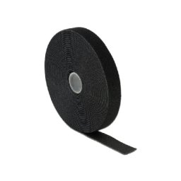 Delock Hook-and-loop kötőelemek L 10 m x W 20 mm tekercs fekete