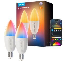Govee Intelligens izzó RGBWW 5W-50W 450lm E14 hosszú élettartam 2db Matter