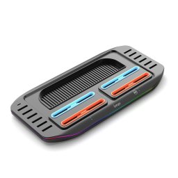 iPega SW2210 Többfunkciós újratölthető RGB állvány Nintendo Switch 2 fekete színű konzolhoz