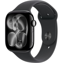 Apple Watch S11 Cellular 46mm Space Grey Aluminium Case with Black Sport Band - S/M