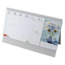 Virágok, képes álló asztali naptár RS7981