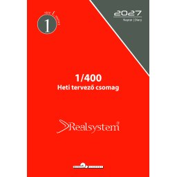 2027 évi, heti beosztású éves utántöltő csomag - RS400L, Fehér
