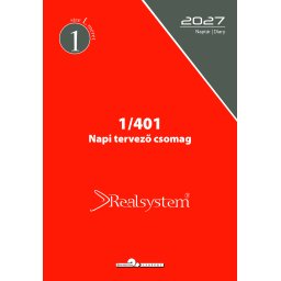 2027 évi, napi beosztású éves utántöltő csomag - RS401L, Fehér