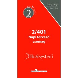 2027 évi, napi beosztású éves utántöltő csomag - RS401M, Fehér