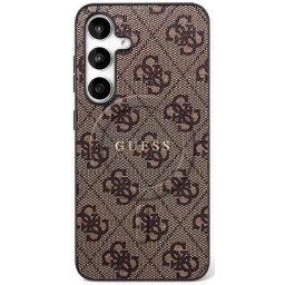 GUESS tok a SAMSUNG S25 FE készülékhez, kompatibilis a MagSafe készülékkel GUHMS25FEG4GFRW (Ring Classic Logo) barna színű