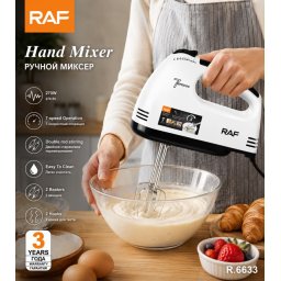 Raf R.6633 Elektromos kézi habverő / mixer , 7 sebesség mód , 250 W