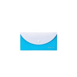 PANTA PLAST Irattartó tasak, 250x140 mm, PP, patentos, két zsebes, PANTA PLAST, neon kék
