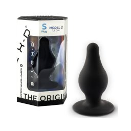 SILEXD Model 2 - hőre reagáló szilikon anál plug (fekete) - S
