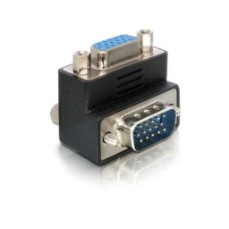 Delock VGA-adapter, hím–nő, derékszögű