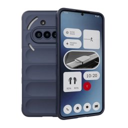 Szilikon telefonvédő (ütésállóság, kameravédő, 3D) SÖTÉTKÉK Nothing Phone (3a)