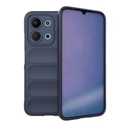 Szilikon telefonvédő (ütésállóság, kameravédő, 3D) SÖTÉTKÉK Xiaomi Redmi 15C 4G