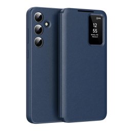 Tok álló (aktív FLIP, oldalra nyíló, Smart View Cover) SÖTÉTKÉK Samsung Galaxy S25 FE (SM-S731)