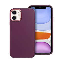 Frame Apple iPhone 11 közepesen ütésálló tok kameravédő kerettel, lila