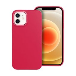 Frame Apple iPhone 12/12 Pro közepesen ütésálló tok kameravédő kerettel, magenta
